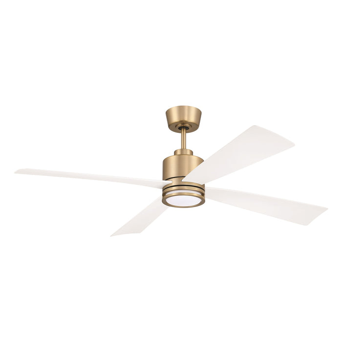 Craftmade Rhett 52" 4-Blade 1 Light Ceiling Fan, Satin Brass - RHT52SB4