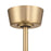 Craftmade Rhett 52" 4-Blade 1 Light Ceiling Fan, Satin Brass