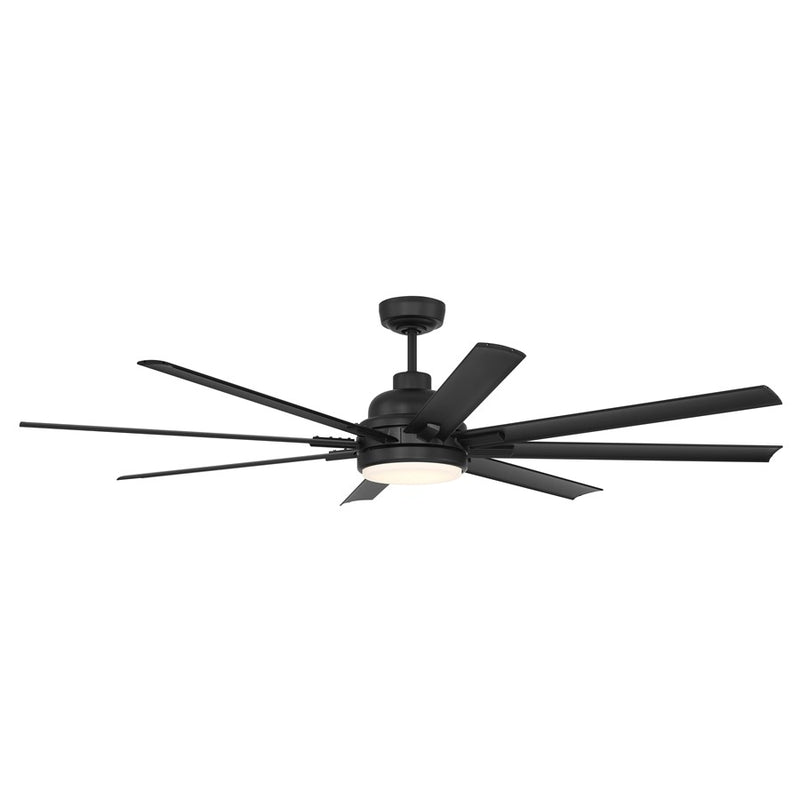 Craftmade Rush 65 1Lt 65" Fan, Flat Black /Flat Black