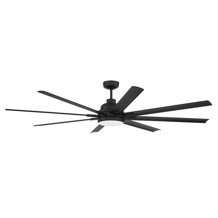 Craftmade Rush 72 1Lt 72" Fan, Flat Black /Flat Black - RSH72FB8-NWF