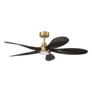 Craftmade Rosalie 52" 5-Blade 1 Light Ceiling Fan, Satin Brass - RSL52SBFB5