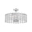 Craftmade Reveal 5 Light 24" Fandelier, Chrome/Clear Acrylic - RVL28CH4