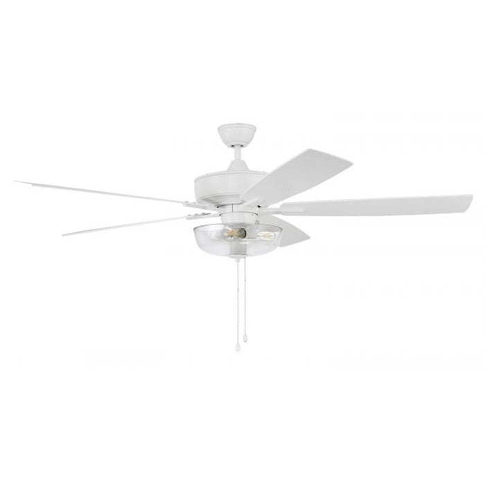 Craftmade Super Pro 101 60" Fan With Blades, Clear Bowl Light