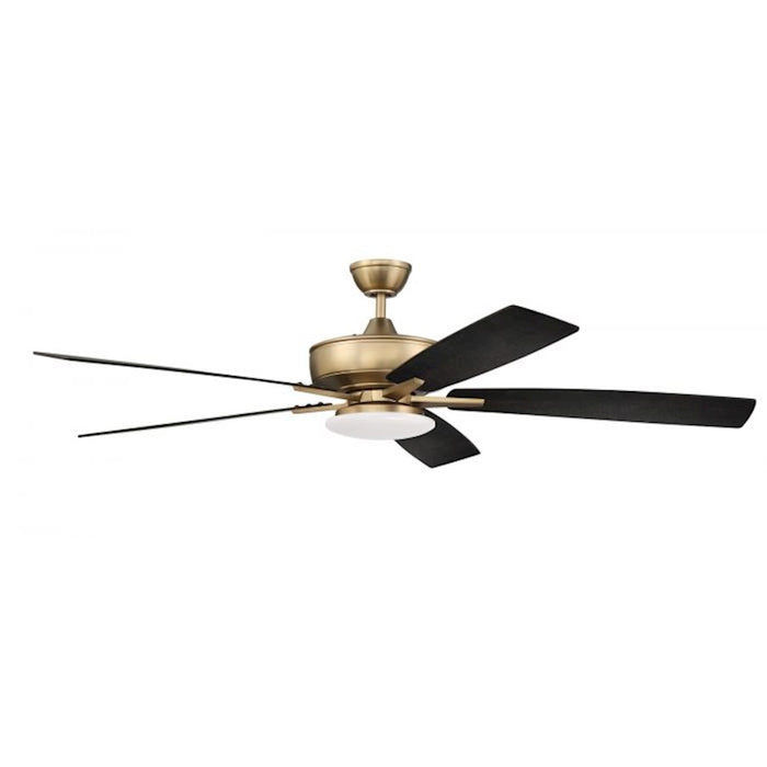 Craftmade Super Pro 60" Fan With Blades, Low Profile Light Kit