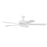 Craftmade Super Pro 60" Fan w/Blades, Low Profile Light Kit, White