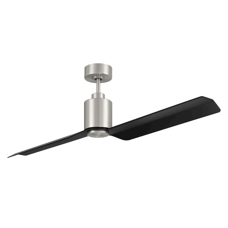 Craftmade 56" Sleek, Nickel/Black Blades