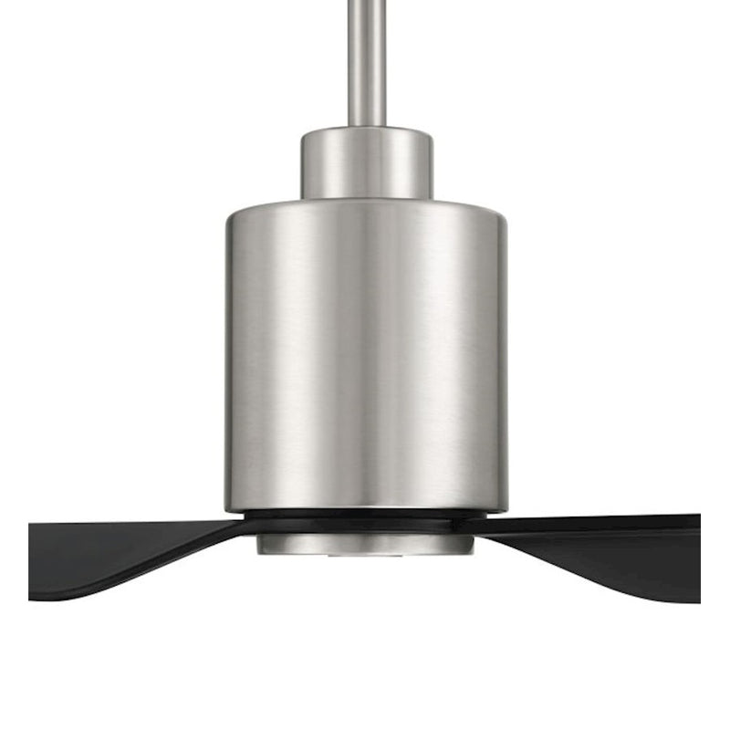 Craftmade 56" Sleek, Nickel/Black Blades
