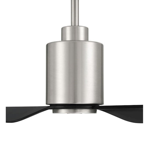 Craftmade 56" Sleek, Nickel/Black Blades