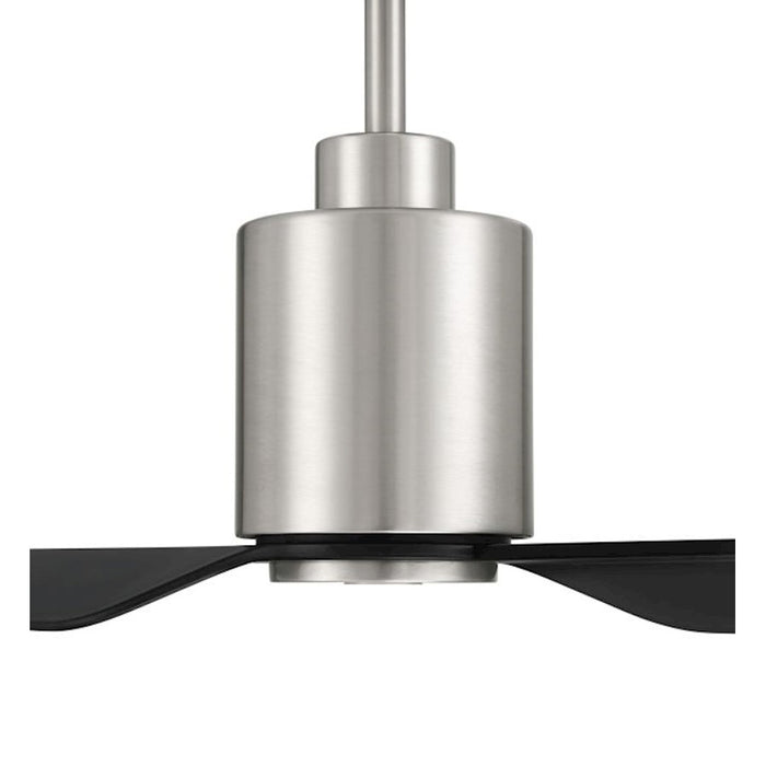 Craftmade 56" Sleek, Nickel/Black Blades