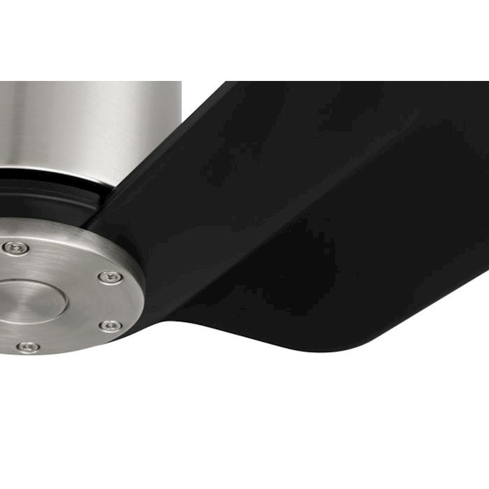 Craftmade 56" Sleek, Nickel/Black Blades