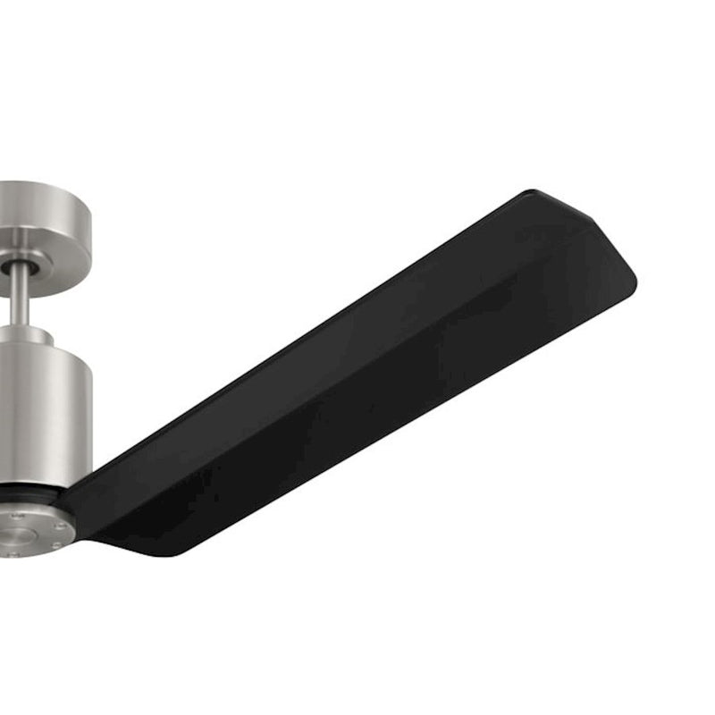 Craftmade 56" Sleek, Nickel/Black Blades