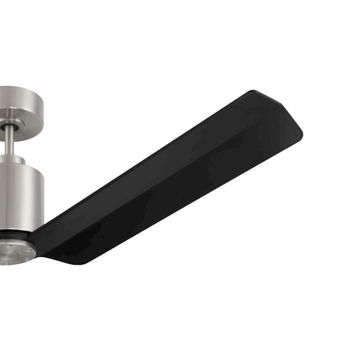 Craftmade 56" Sleek, Nickel/Black Blades