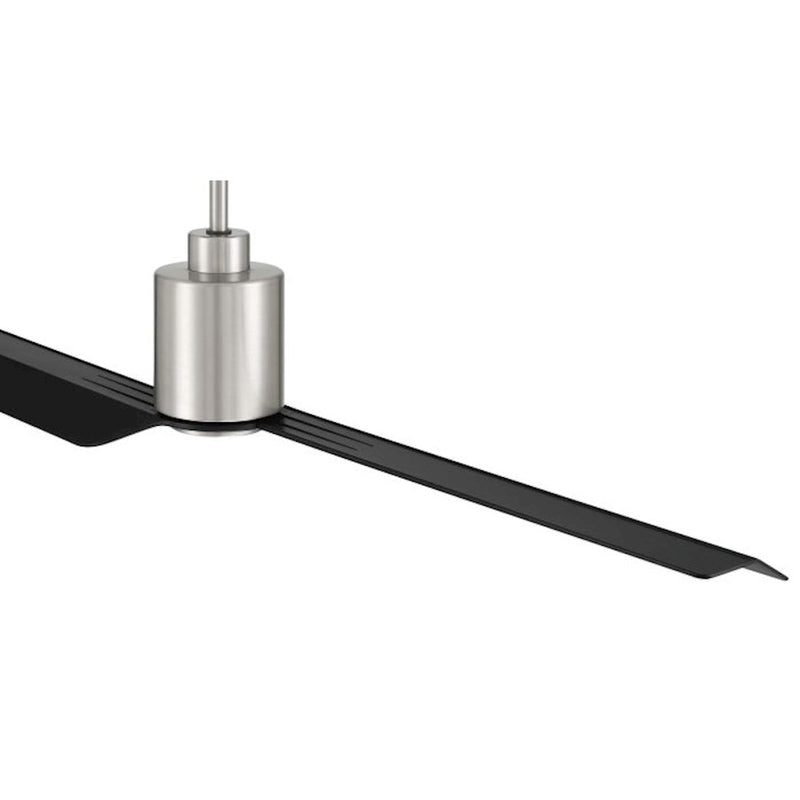 Craftmade 56" Sleek, Nickel/Black Blades