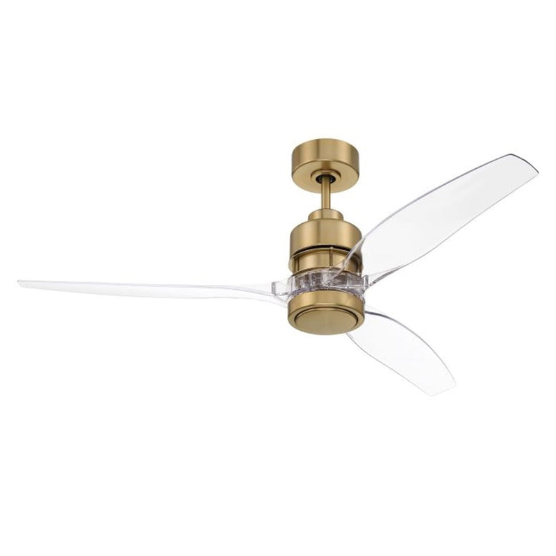 Craftmade Sonnet WiFi 52 1Lt 52" Fan, Brass/Clear Acrylic