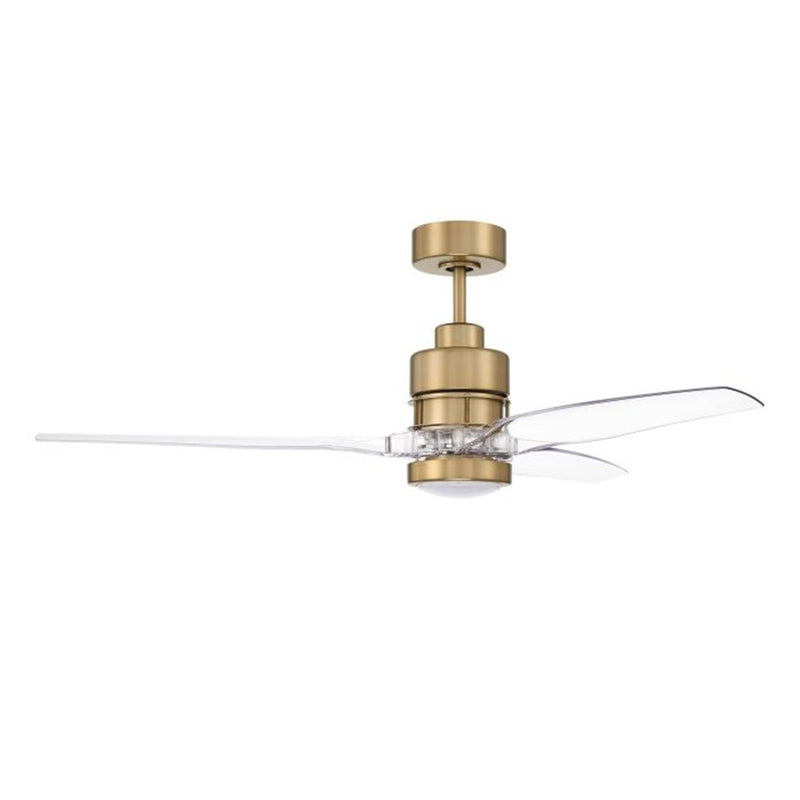 Craftmade Sonnet WiFi 52 1Lt 52" Fan, Brass/Clear Acrylic