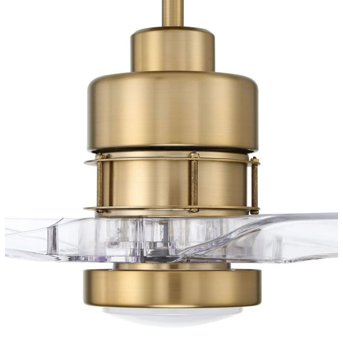 Craftmade Sonnet WiFi 52 1Lt 52" Fan, Brass/Clear Acrylic