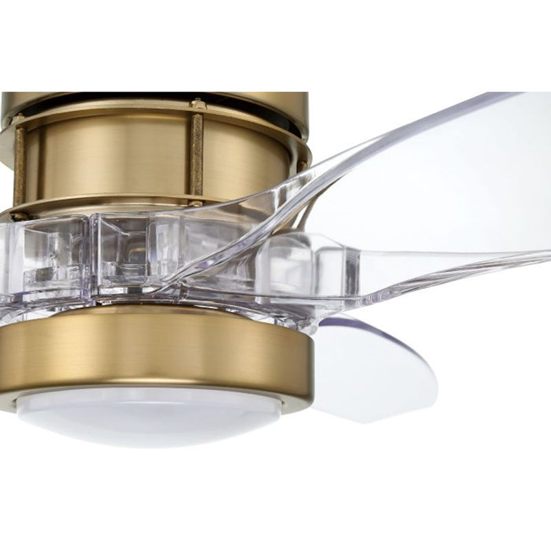 Craftmade Sonnet WiFi 52 1Lt 52" Fan, Brass/Clear Acrylic