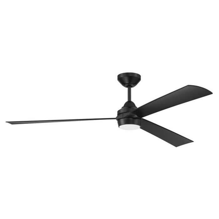 Craftmade Sterling 1Lt 60" Fan, Flat Black /Flat black