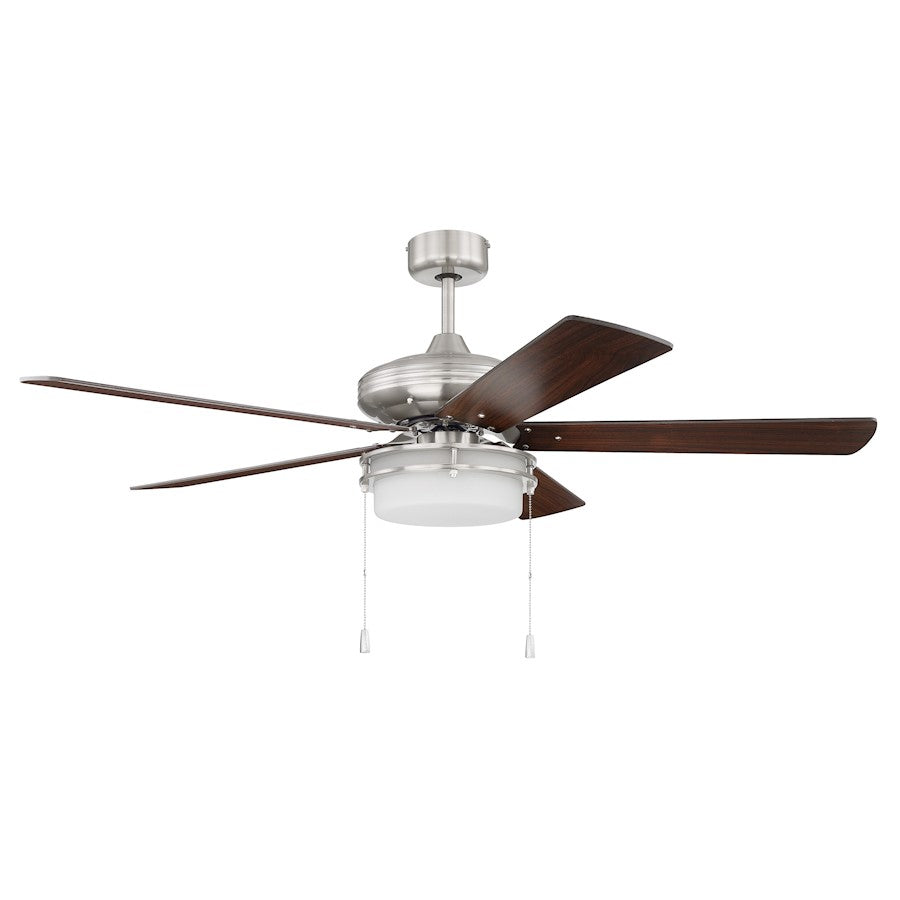 Craftmade 52" Stonegate Ceiling Fan Brushed Polished Nickel