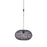 Craftmade Portable Swag Pendant with Rattan Shade, Flat Black