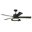 Craftmade Topper 1 Light 52" Ceiling Fan, Flat Black/Frost White - TOP52FB5