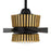 Craftmade Theiry 1Lt 52" Fan, Flat Black/Brass/Black Walnut