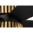 Craftmade Theiry 1Lt 52" Fan, Flat Black/Brass/Black Walnut