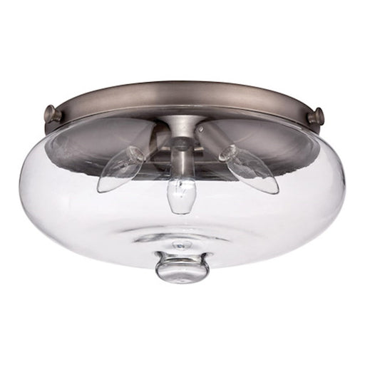 Craftmade Townsend Light Kit Polished Nickel, Clear Vintage Glass