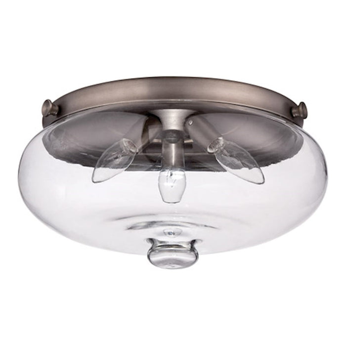 Craftmade Townsend Light Kit Polished Nickel, Clear Vintage Glass