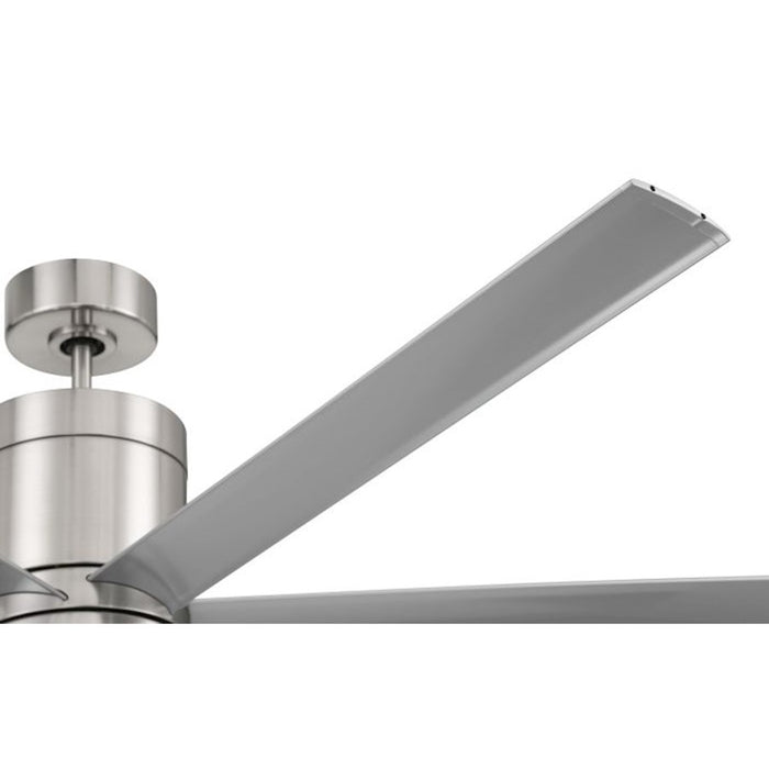 Craftmade 65" Tate, Nickel/Nickel Blades/Frost White