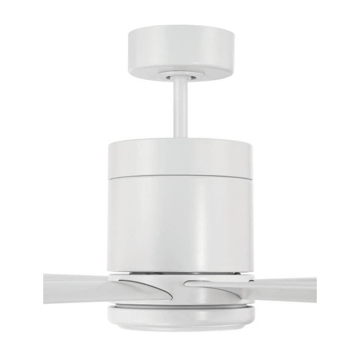 Craftmade 65" Tate, White/White Blades/Frost White