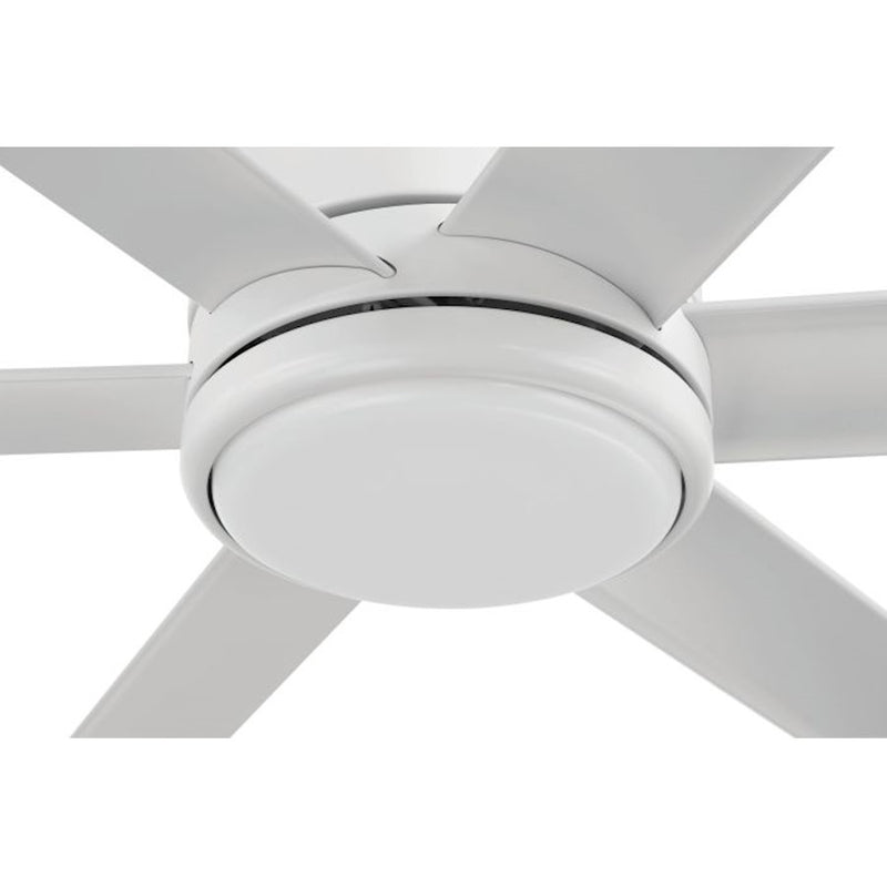 Craftmade 65" Tate, White/White Blades/Frost White