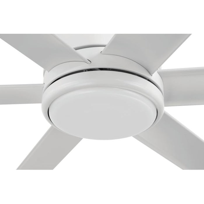 Craftmade 65" Tate, White/White Blades/Frost White