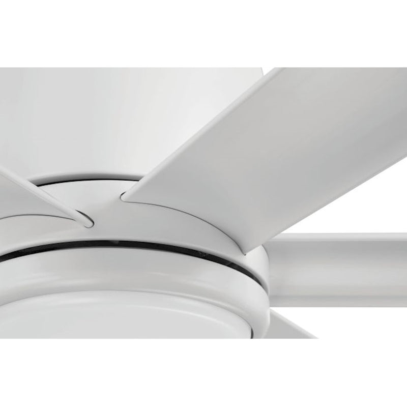Craftmade 65" Tate, White/White Blades/Frost White