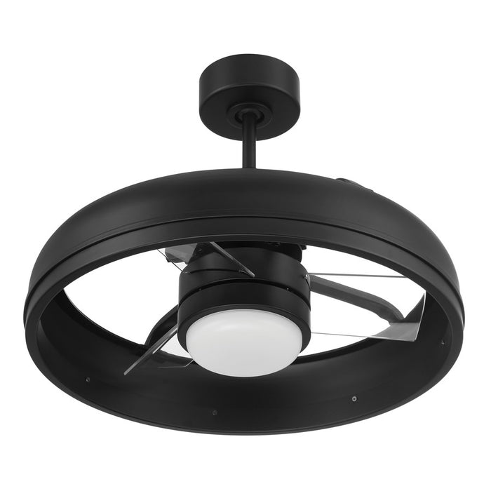 Craftmade Taylor 1Lt 20" Fan, Flat Black /Clear Acrylic