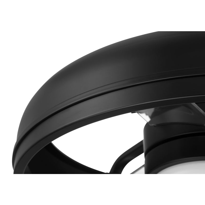 Craftmade Taylor 1Lt 20" Fan, Flat Black /Clear Acrylic