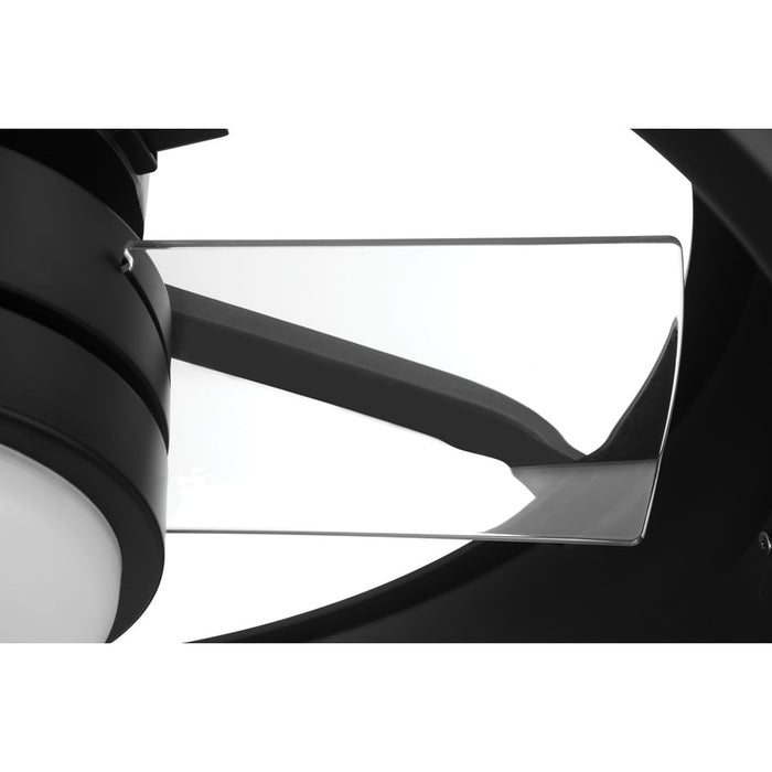 Craftmade Taylor 1Lt 20" Fan, Flat Black /Clear Acrylic