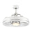 Craftmade Taylor 1Lt 20" Fan, White/Nickel/Clear Acrylic