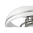 Craftmade Taylor 1Lt 20" Fan, White/Nickel/Clear Acrylic
