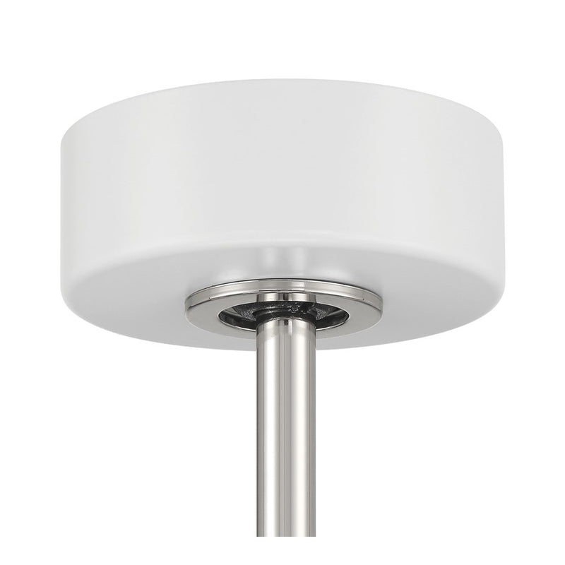 Craftmade Taylor 1Lt 20" Fan, White/Nickel/Clear Acrylic