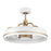 Craftmade Taylor 1Lt 20" Fan, White/Satin Brass/Clear Acrylic