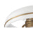 Craftmade Taylor 1Lt 20" Fan, White/Satin Brass/Clear Acrylic