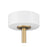 Craftmade Taylor 1Lt 20" Fan, White/Satin Brass/Clear Acrylic
