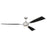 Craftmade Viva 72" Fan, Polished Nickel/Black Fabric Texture Blades