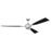 Craftmade Viva 72" Fan, Polished Nickel/Black Fabric Texture Blades