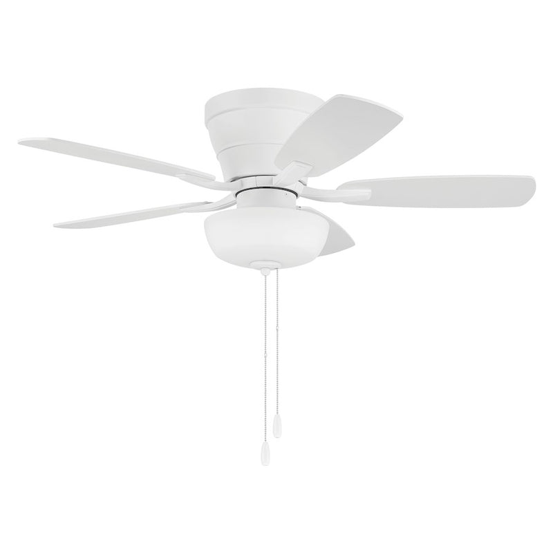 Craftmade Wheeler 2-Light 42" Ceiling Fan Bowl Light Kit, White/Oak