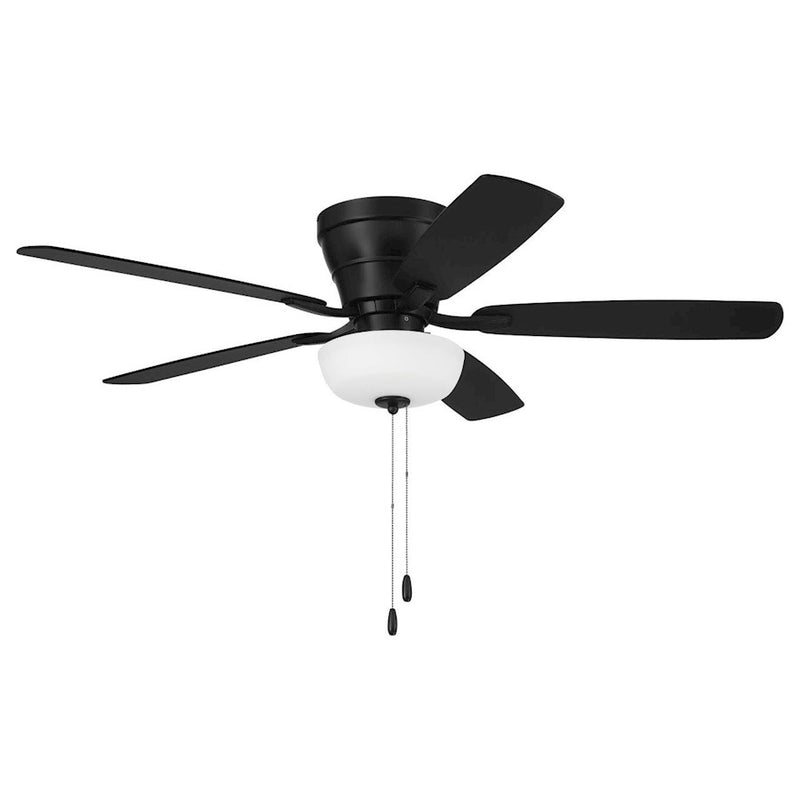 Craftmade Wheeler 2-Light 52" Fan Light Kit, Black/Greywood/White