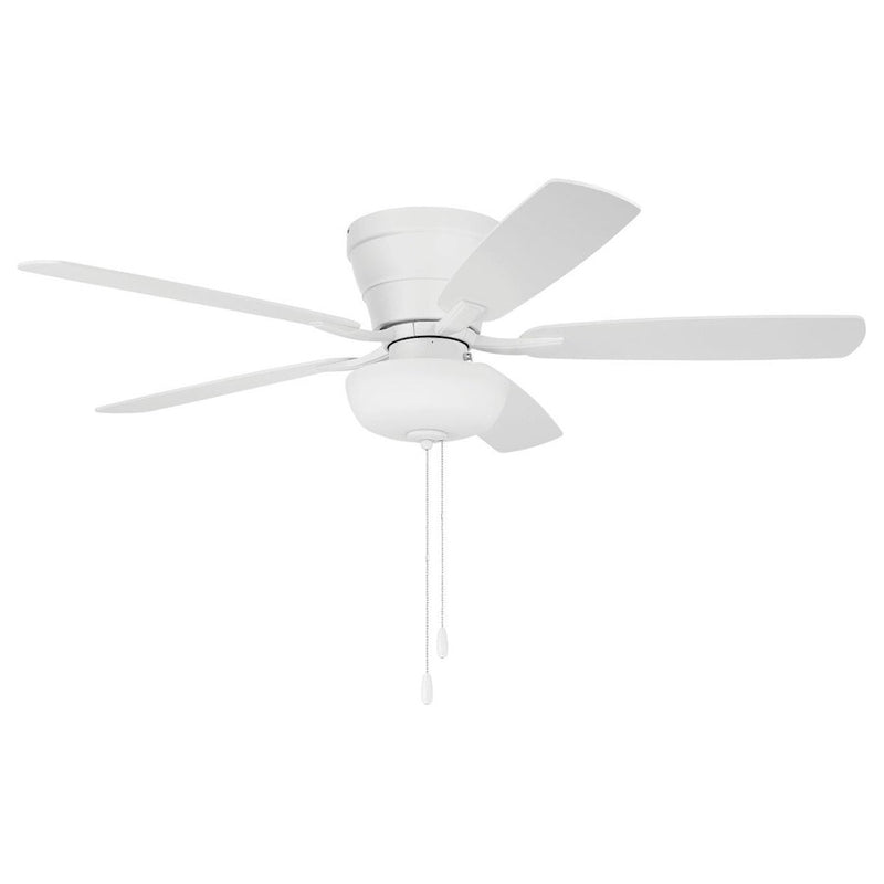 Craftmade Wheeler 2-Light 52" Ceiling Fan Bowl Light Kit, Oak/White