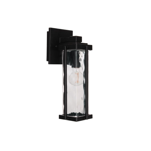 Craftmade Pyrmont 1Lt Small Outdoor Wall Lantern, Midnight/Hammered