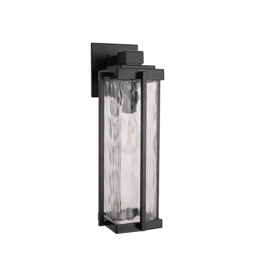 Craftmade Pyrmont 1Lt Medium Outdoor Wall Lantern, Midnight/Hammered